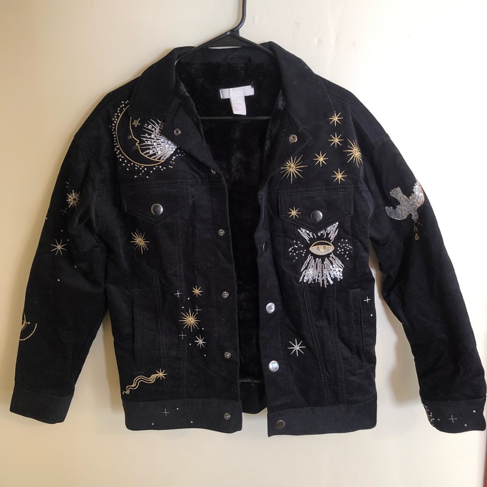 Embroidered Corduroy Jacket